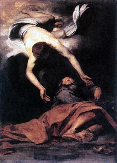 St Peter Freed from Prison, by Pier Francesco Mola (1612-1666)